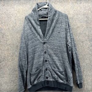 🌲Vans Sweater Men XL Adult Gray Cardigan